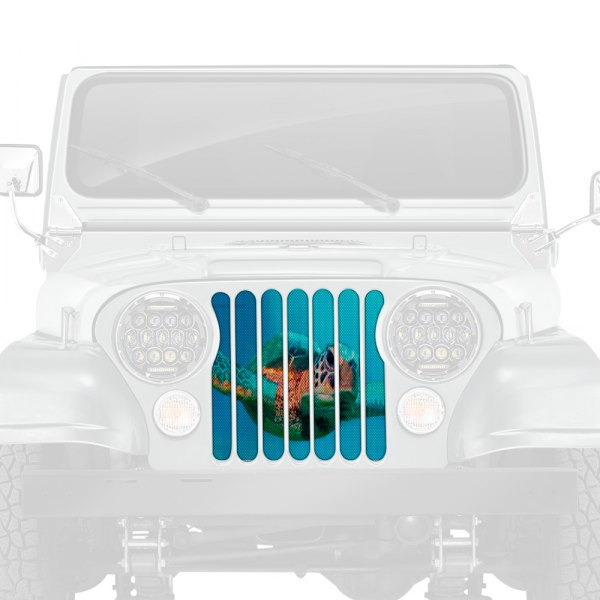 Dirty Acres® - 1-Pc Rip Tide Sea Turtle Style Perforated Main Grille