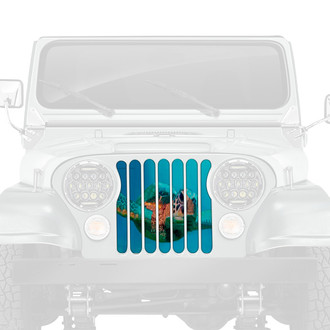 Dirty Acres® - 1-Pc Rip Tide Sea Turtle Style Perforated Main Grille