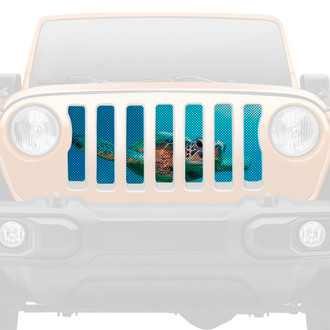 Dirty Acres® - 1-Pc Rip Tide Sea Turtle Style Perforated Main Grille