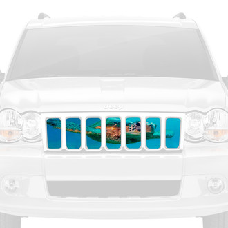 Dirty Acres® - 1-Pc Rip Tide Sea Turtle Style Perforated Main Grille