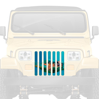Dirty Acres® - 1-Pc Rip Tide Sea Turtle Style Perforated Main Grille