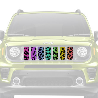 Dirty Acres® - 1-Pc Cheetah Style Rainbow Perforated Main Grille