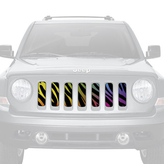 Dirty Acres® - 1-Pc Rainbow Zebra Style Perforated Main Grille