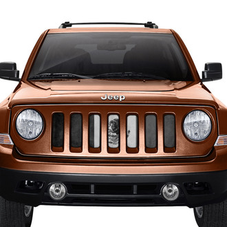 Dirty Acres® - 1-Pc Rustic Mexico Flag Tactical Style Perforated Main Grille
