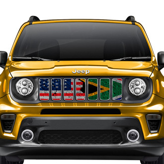 Dirty Acres® - 1-Pc South Africa American Flag Style Perforated Main Grille