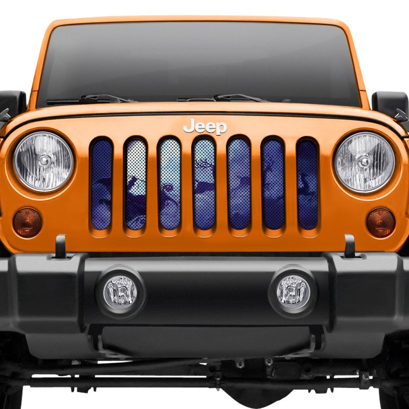 Dirty Acres® - Jeep Wrangler Base / Rio Grande / Sahara / SE 1995 1-Pc  Holiday Style Perforated Main Grille