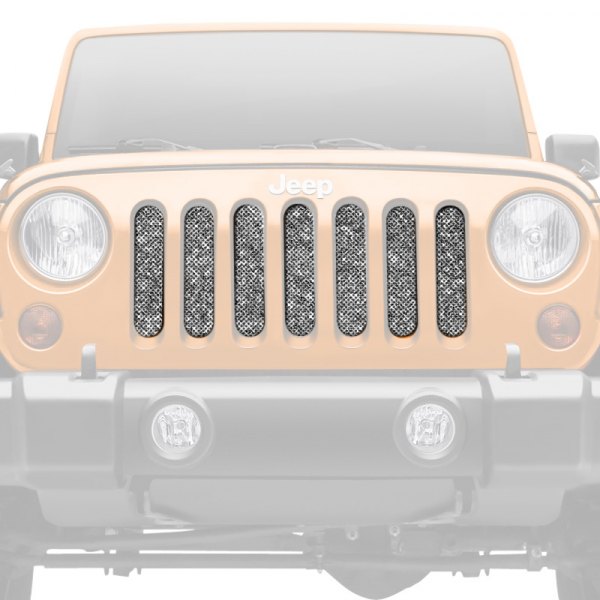 Dirty Acres® - 1-Pc Fleck Style Silver Perforated Main Grille