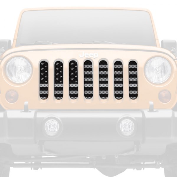Dirty Acres® - 1-Pc American Tactical Silver Stripe Style Perforated Main Grille