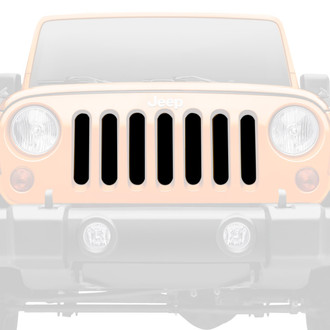 Dirty Acres® - 1-Pc Solid Color Style Black Perforated Main Grille