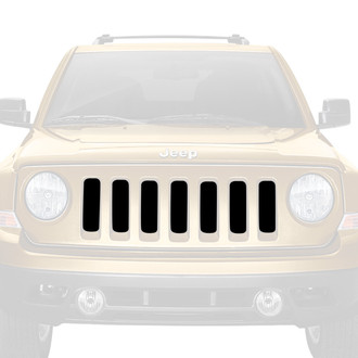 Dirty Acres® - 1-Pc Solid Color Style Black Perforated Main Grille