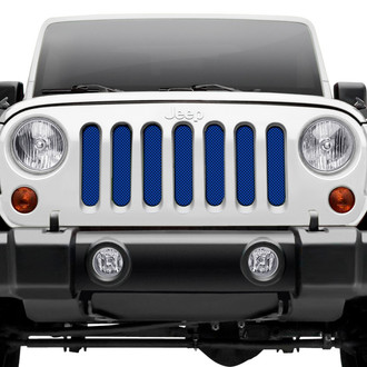 Dirty Acres® - 1-Pc Solid Color Style Blue Perforated Main Grille