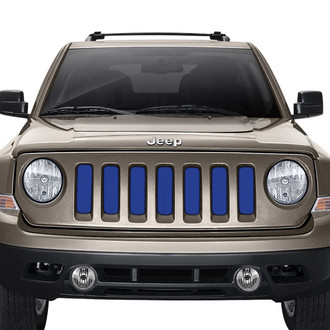 Dirty Acres® - 1-Pc Solid Color Style Blue Perforated Main Grille