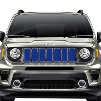 Dirty Acres® - 1-Pc Solid Color Style Blue Perforated Main Grille