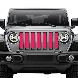 Dirty Acres® - 1-Pc Solid Color Style Bright Pink Perforated Main Grille