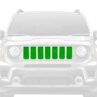 Dirty Acres® - 1-Pc Solid Color Style Green Perforated Main Grille