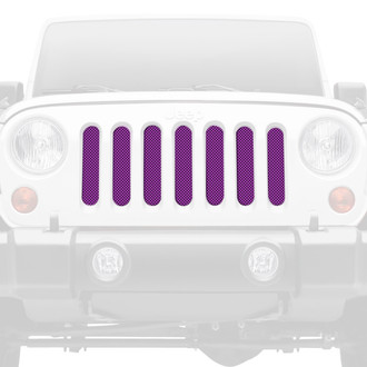 Dirty Acres® - 1-Pc Solid Color Style Purple Perforated Main Grille