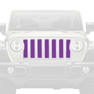 Dirty Acres® - 1-Pc Solid Color Style Purple Perforated Main Grille