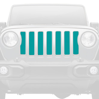 Dirty Acres® - 1-Pc Solid Color Style Teal Perforated Main Grille