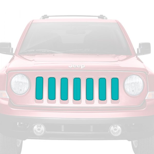 Dirty Acres® - 1-Pc Solid Color Style Teal Perforated Main Grille