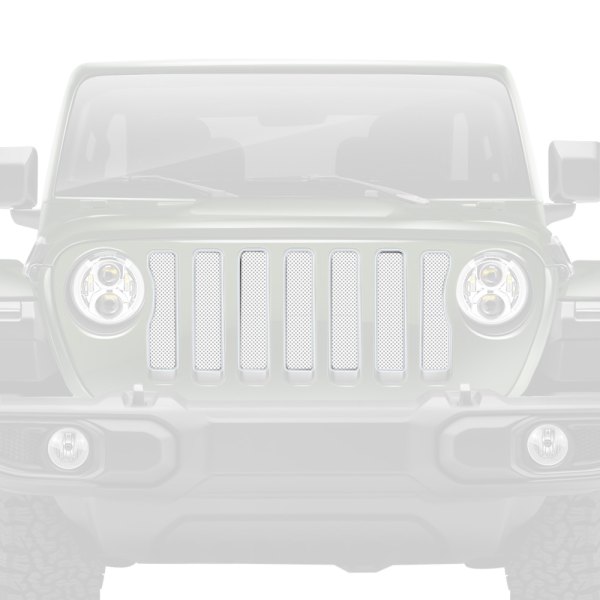 Dirty Acres® - 1-Pc Solid Color Style White Perforated Main Grille