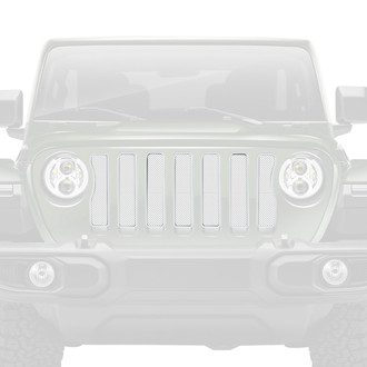 Dirty Acres® - 1-Pc Solid Color Style White Perforated Main Grille