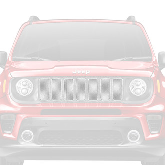 Dirty Acres® - 1-Pc Solid Color Style White Perforated Main Grille