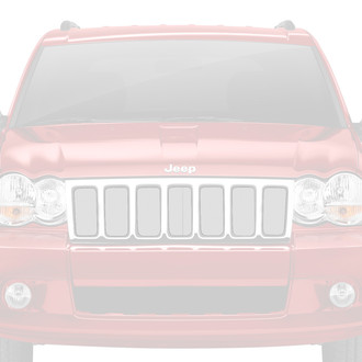 Dirty Acres® - 1-Pc Solid Color Style White Perforated Main Grille