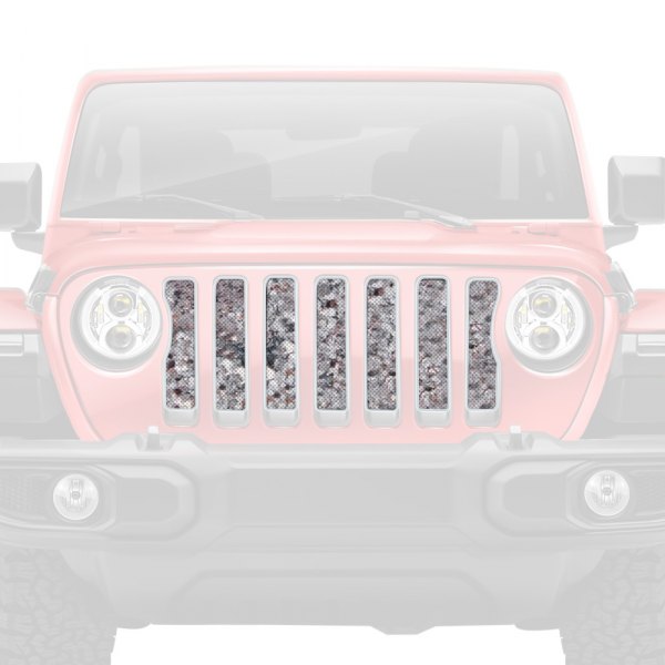 Dirty Acres® - 1-Pc Camo Style Silver Perforated Main Grille