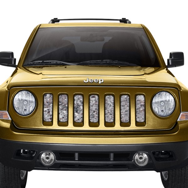 Dirty Acres® - 1-Pc Camo Style Silver Perforated Main Grille