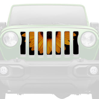 Dirty Acres® - 1-Pc Sunny Side Up Sunflowers Style Perforated Main Grille
