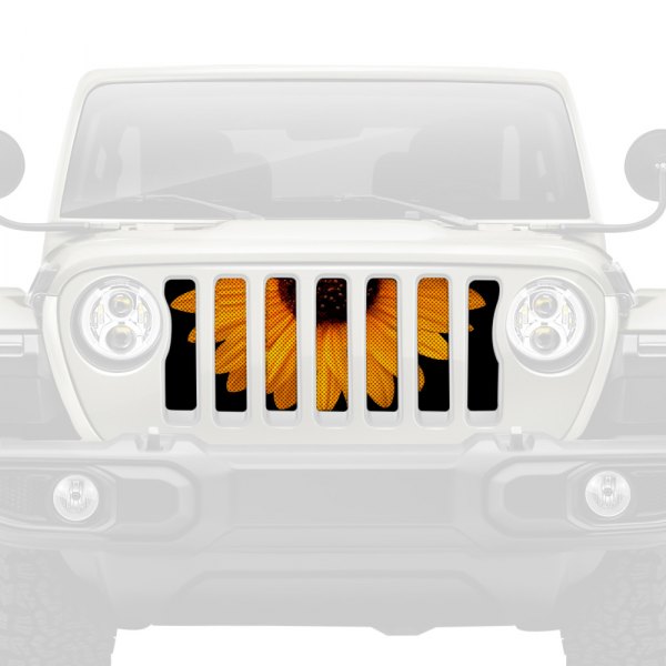 Dirty Acres® - 1-Pc Sunny Side Up Sunflowers Style Perforated Main Grille