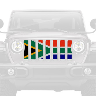 Dirty Acres® - 1-Pc South Africa Flag Style Perforated Main Grille