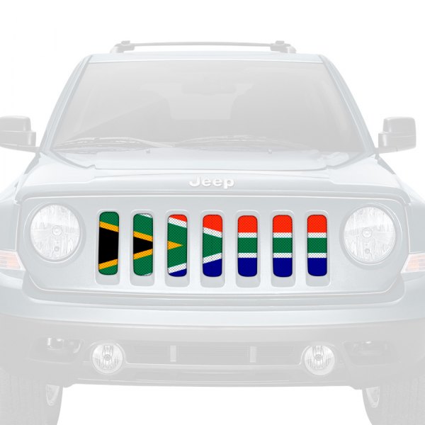 Dirty Acres® - 1-Pc South Africa Flag Style Perforated Main Grille