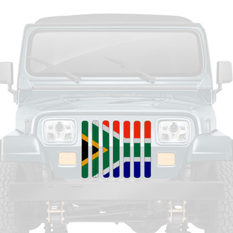Dirty Acres® - 1-Pc South Africa Flag Style Perforated Main Grille
