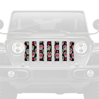 Dirty Acres® - 1-Pc Sugar Skulls Style Perforated Main Grille