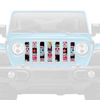 Dirty Acres® - 1-Pc Sugar Skulls Style Perforated Main Grille