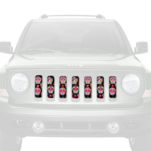 Dirty Acres® - 1-Pc Sugar Skulls Style Perforated Main Grille