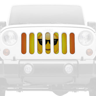 Dirty Acres® - 1-Pc Sunglasses Emoji Style Perforated Main Grille