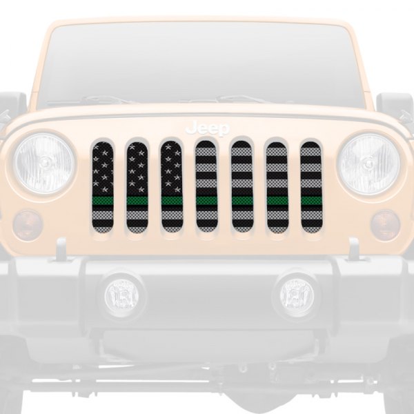 Dirty Acres® - 1-Pc American Tactical Back the Green Style Perforated Main Grille