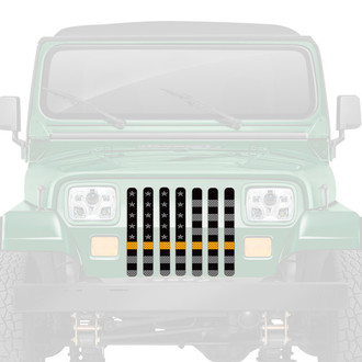 Dirty Acres® - 1-Pc American Tactical Gold Line Style Perforated Main Grille