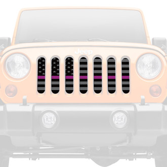 Dirty Acres® - 1-Pc American Tactical Purple Line Style Perforated Main Grille