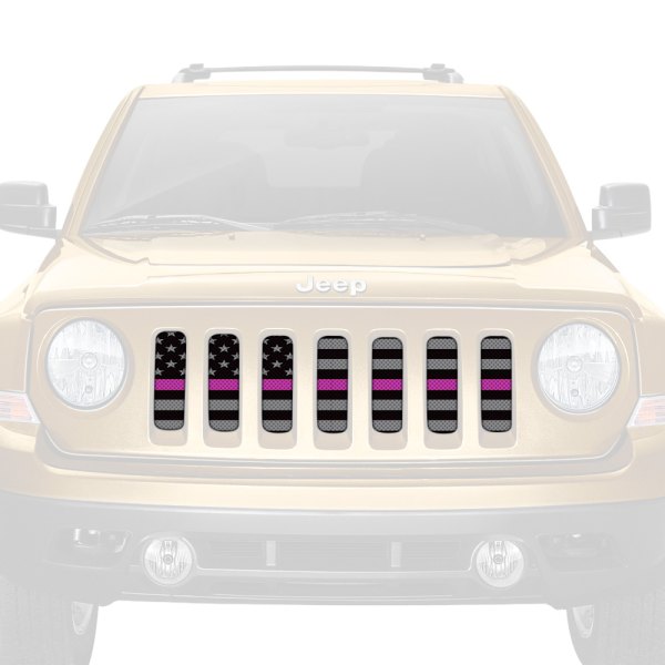 Dirty Acres® - 1-Pc American Tactical Purple Line Style Perforated Main Grille