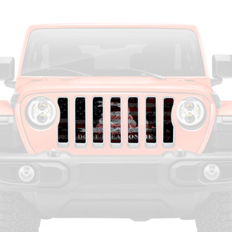 Dirty Acres® - 1-Pc Tactical American Gadsden Flag Style Perforated Main Grille