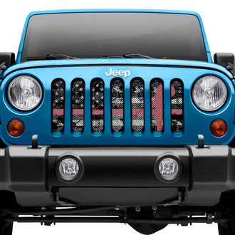 Dirty Acres® - 1-Pc Dirty Grace Tactical Pink Ribbon Style Perforated Main Grille