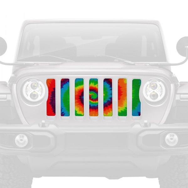 Dirty Acres® - 1-Pc Tie Dye Style Perforated Main Grille