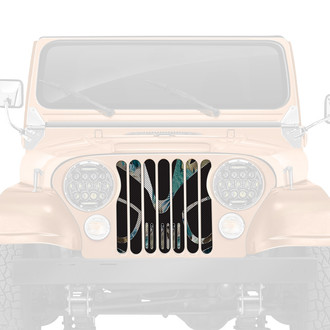 Dirty Acres® - 1-Pc Tiki Bob - Blue Hawaii Style Perforated Main Grille