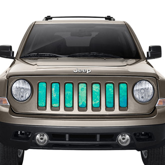 Dirty Acres® - 1-Pc Marble Style Teal Perforated Main Grille