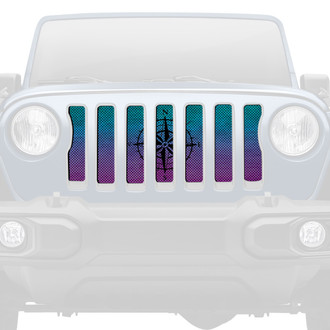Dirty Acres® - 1-Pc Ombre Compass Style Perforated Main Grille