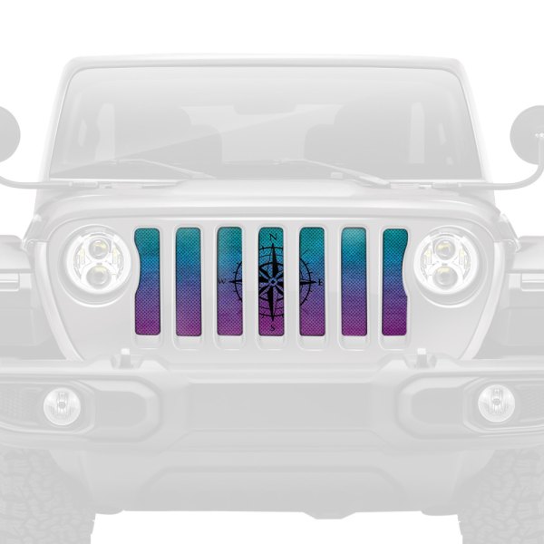 Dirty Acres® - 1-Pc Ombre Compass Style Perforated Main Grille