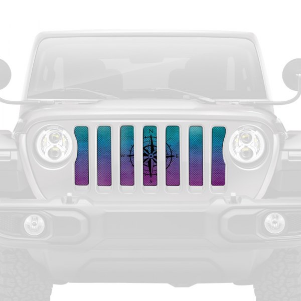 Dirty Acres® - 1-Pc Ombre Compass Style Perforated Main Grille